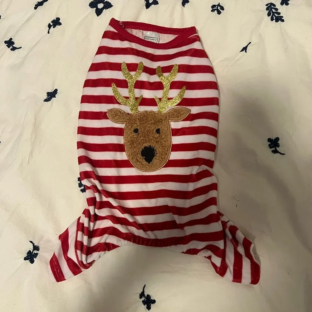 Dog reindeer pajamas